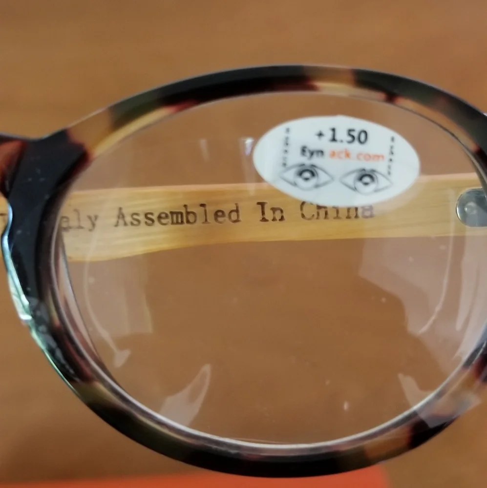 NWC Eynack Rez style handmade bamboo reading glasses
